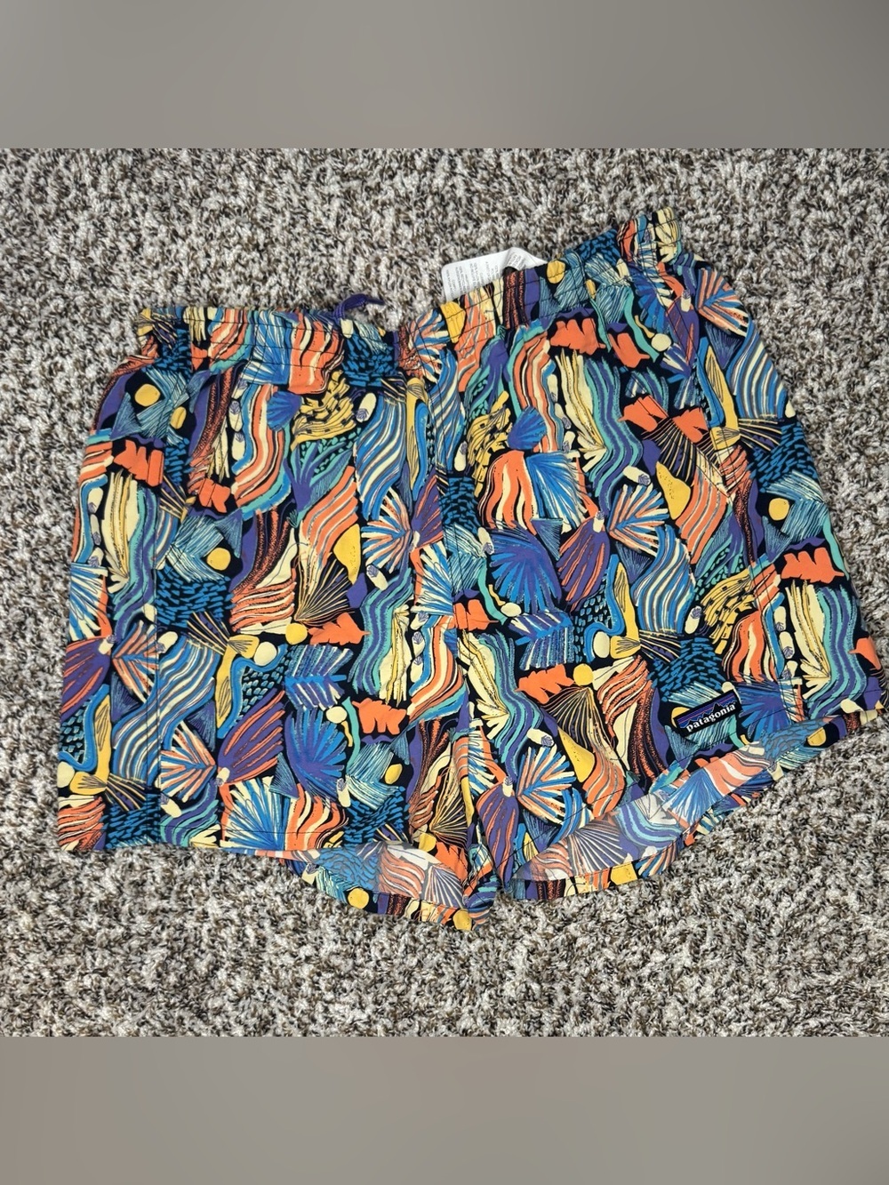 Multicolor Patterned Swim Shorts - Vibrant Beach Wear